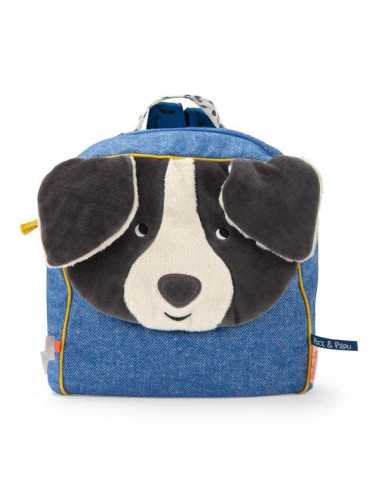 Sac à dos Puce bleu Puce & Pilou -...