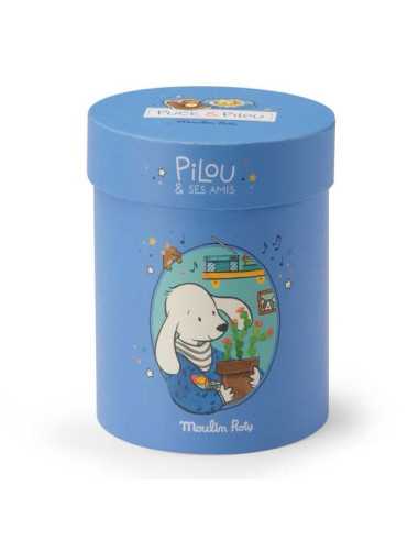 Poupée chien Pilou bleu Puce & Pilou... Poupée chien Pilou bleu Puce & Pilou...