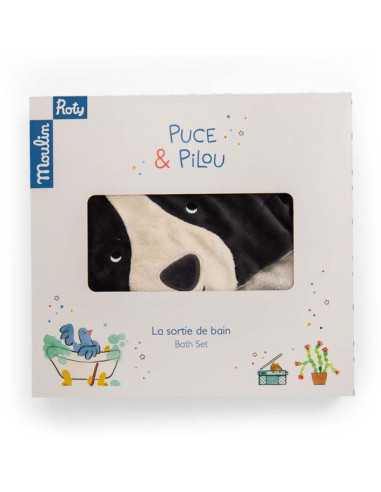 Sortie de bain Puce & Pilou - Moulin... Sortie de bain Puce & Pilou - Moulin...