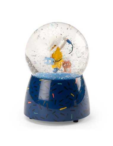 Boule à neige musicale Puce & Pilou -... Boule à neige musicale Puce & Pilou -...