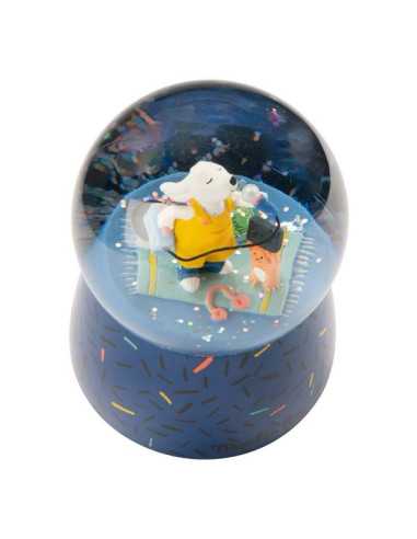 Boule à neige musicale Puce & Pilou -... Boule à neige musicale Puce & Pilou -...