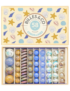 Coffret de 58 billes...