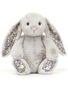 Peluche Lapin argent Fleur... 2