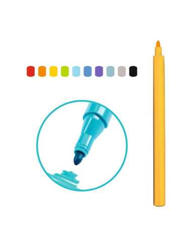 Feutres pointe fine Arc-en-ciel - Djeco Feutres pointe fine Arc-en-ciel - Djeco