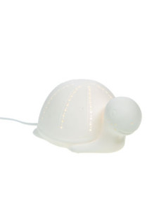 Lampe tortue en porcelaine...