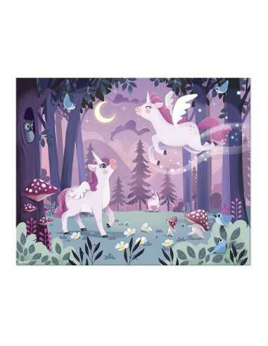 Puzzle Licornes 54 pièces - Janod Puzzle Licornes 54 pièces - Janod