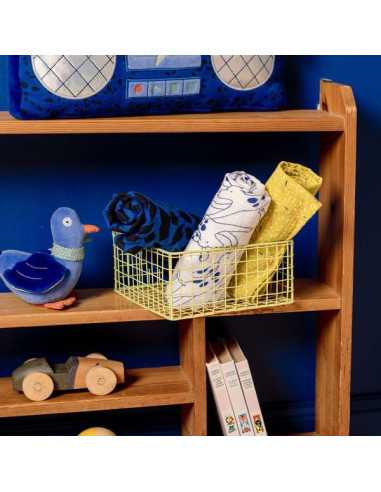 Set de 3 langes imprimés Puce & Pilou... Set de 3 langes imprimés Puce & Pilou...