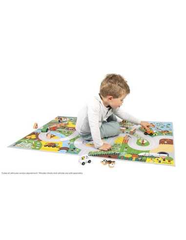 Tapis Campagne Cross Roads - Janod Tapis Campagne Cross Roads - Janod