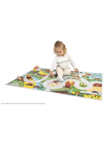 Tapis Campagne Cross Roads - Janod Tapis Campagne Cross Roads - Janod