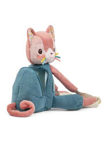 Sac à dos doux Jeanne le chat -... Sac à dos doux Jeanne le chat -...