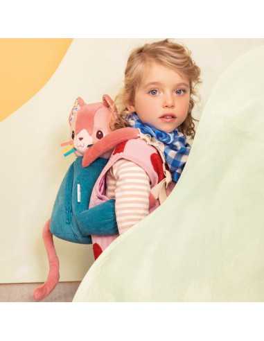 Sac à dos doux Jeanne le chat -... Sac à dos doux Jeanne le chat -...