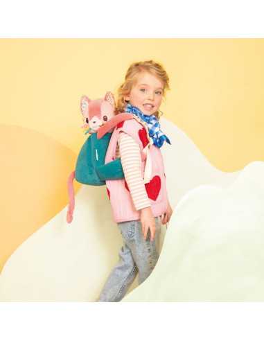 Sac à dos doux Jeanne le chat -... Sac à dos doux Jeanne le chat -...