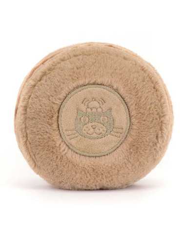 Peluche Mona le macaron au chocolat -... Peluche Mona le macaron au chocolat -...