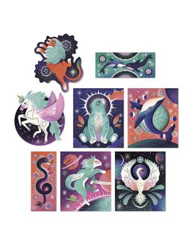 Peinture pointillisme 3D Animaux... Peinture pointillisme 3D Animaux...