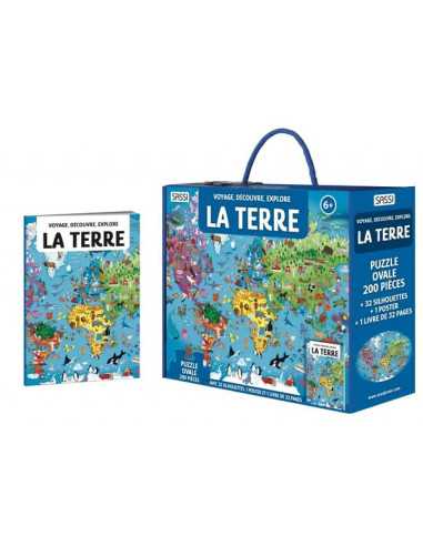 Coffret livre et puzzle La Terre - Sassi Coffret livre et puzzle La Terre - Sassi