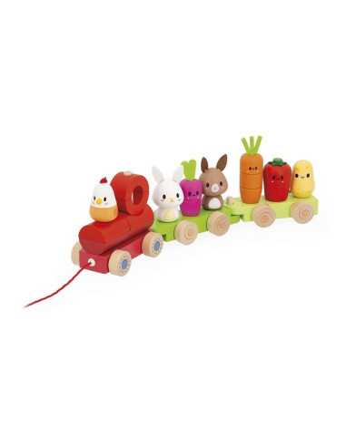 Train à tirer Ferme - Janod Train à tirer Ferme - Janod
