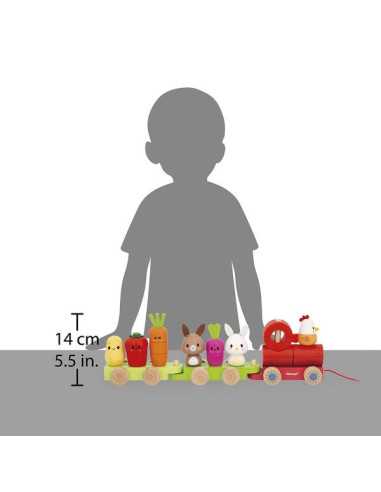 Train à tirer Ferme - Janod Train à tirer Ferme - Janod