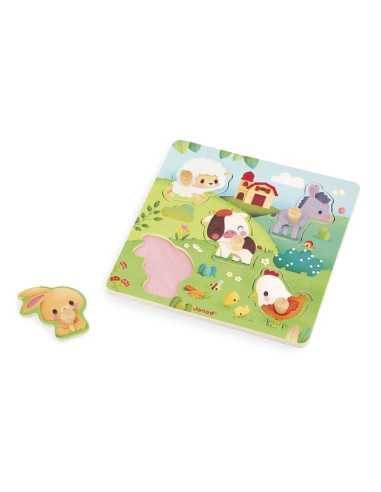 Puzzle tactile Ferme - Janod Puzzle tactile Ferme - Janod