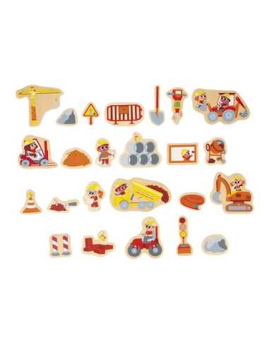 Magnets Engins de chantier 24 pièces... Magnets Engins de chantier 24 pièces...
