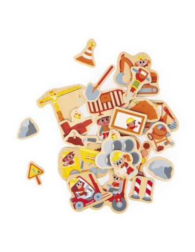 Magnets Engins de chantier 24 pièces... Magnets Engins de chantier 24 pièces...