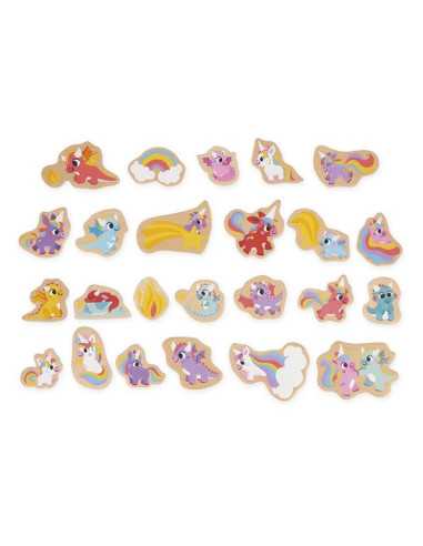 Magnets Licornes et dragons 24 pièces... Magnets Licornes et dragons 24 pièces...