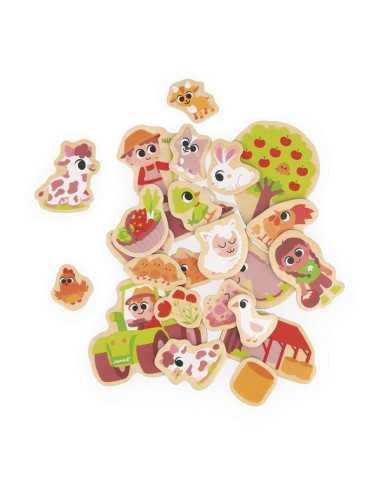 Magnets Ferme 24 pièces - Janod Magnets Ferme 24 pièces - Janod