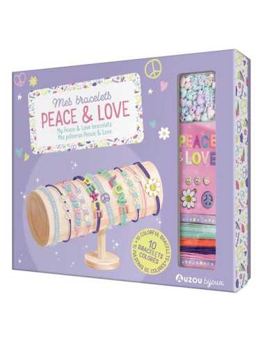 Mes bracelets Peace and Love - Auzou