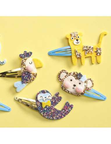 6 barrettes pailletées à créer Exotic... 6 barrettes pailletées à créer Exotic...