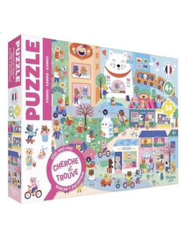 Puzzle cherche et trouve Kawaii - Auzou