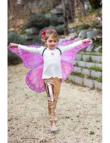 Ailes de papillon monarque roses -... Ailes de papillon monarque roses -...