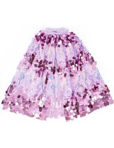 Cape pailletée brillante violette 4-6... Cape pailletée brillante violette 4-6...