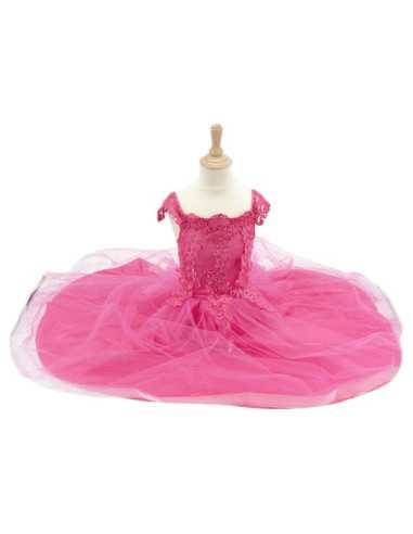 Robe de princesse Rose 5-7 ans - Labay Robe de princesse Rose 5-7 ans - Labay