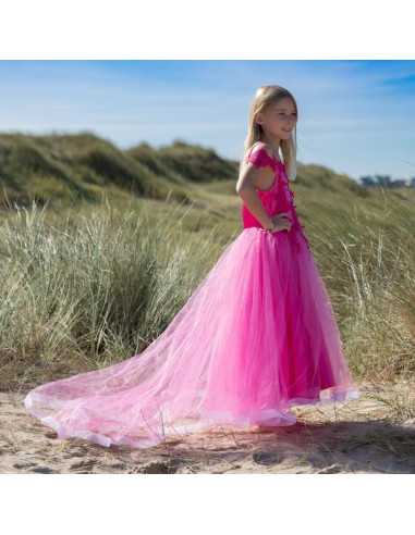 Robe de princesse Rose 5-7 ans - Labay Robe de princesse Rose 5-7 ans - Labay