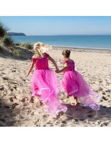 Robe de princesse Rose 5-7 ans - Labay Robe de princesse Rose 5-7 ans - Labay