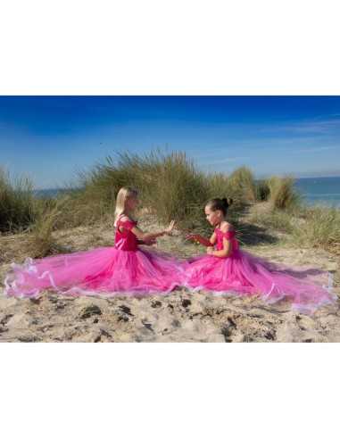 Robe de princesse Rose 5-7 ans - Labay Robe de princesse Rose 5-7 ans - Labay