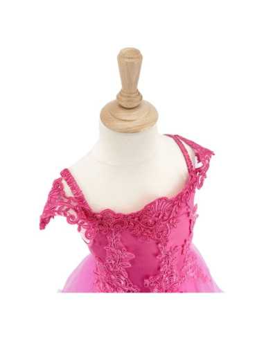 Robe de princesse Rose 5-7 ans - Labay Robe de princesse Rose 5-7 ans - Labay