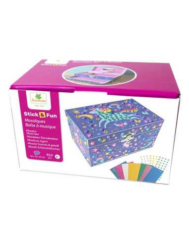 Boite à musique 3D mosaïques - Sycomore Boite à musique 3D mosaïques - Sycomore