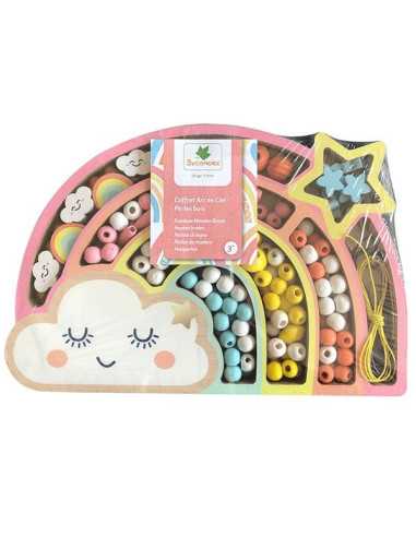 Coffret arc en ciel perles en bois -... Coffret arc en ciel perles en bois -...