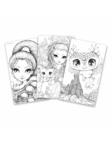 Aquarelles sur pages blanches -... Aquarelles sur pages blanches -...