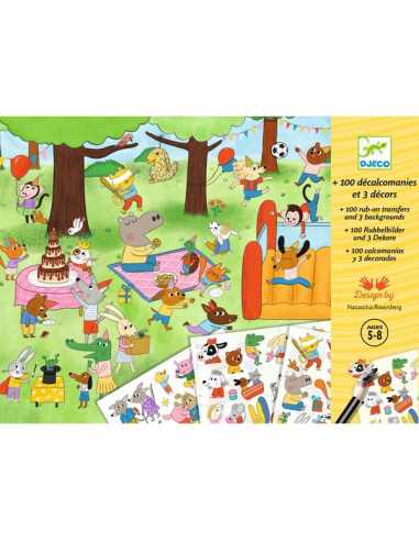 Décalcomanies C'est la fête - Djeco Décalcomanies C'est la fête - Djeco