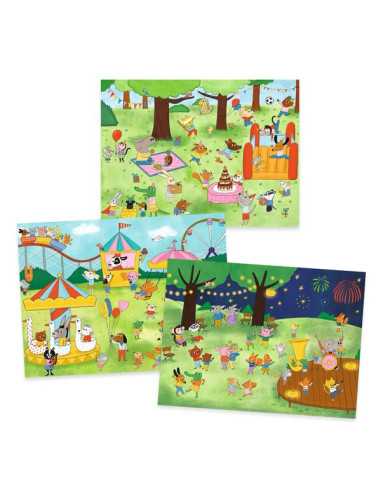 Décalcomanies C'est la fête - Djeco Décalcomanies C'est la fête - Djeco