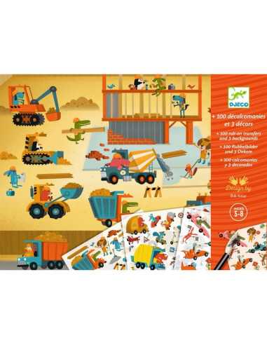 Décalcomanies Asphalte - Djeco Décalcomanies Asphalte - Djeco