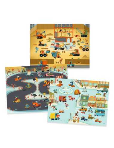 Décalcomanies Asphalte - Djeco Décalcomanies Asphalte - Djeco