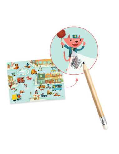 Décalcomanies Asphalte - Djeco Décalcomanies Asphalte - Djeco