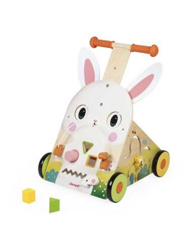 Chariot de marche Lapin - Janod Chariot de marche Lapin - Janod