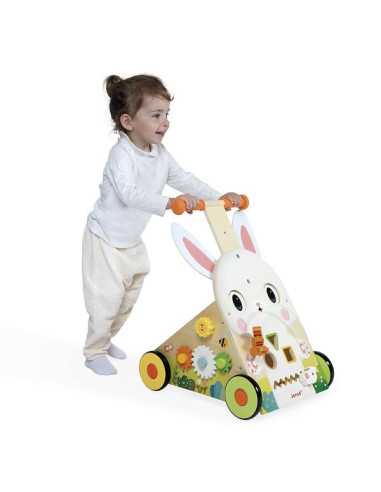 Chariot de marche Lapin - Janod Chariot de marche Lapin - Janod