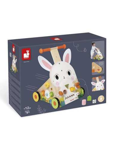 Chariot de marche Lapin - Janod Chariot de marche Lapin - Janod