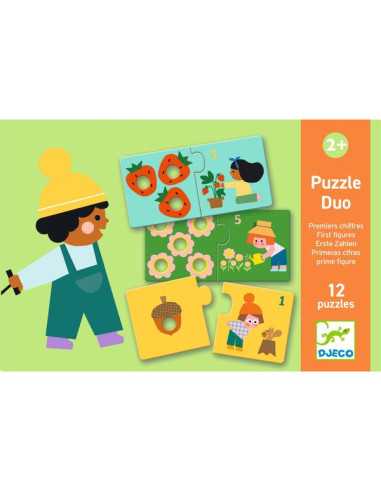 Puzzle duo Premiers chiffres - Djeco Puzzle duo Premiers chiffres - Djeco