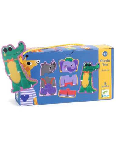 Puzzle trio Savana - Djeco