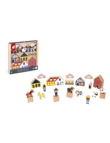 Cubes Campagne Cross Roads - Janod Cubes Campagne Cross Roads - Janod